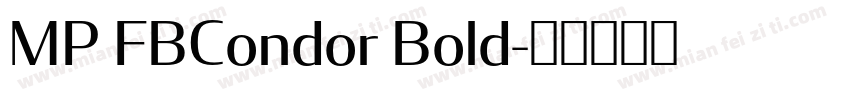 MP FBCondor Bold字体转换